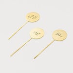 La Mesa Food Stand Set, Shiny Champagne Gold, 4 Pieces image number 0