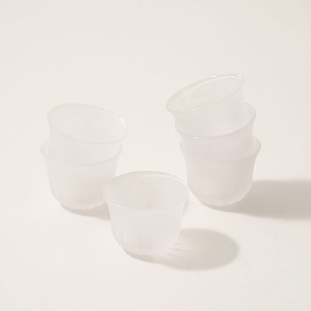 Dallaty glass 6pcs coffee cup set, white image number 0