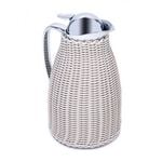 Dallaty Stainless Steel Vacuum Flask Rattan With Design Of Bamboo Grey 1L image number 2