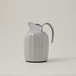 Dallaty pumpk steel vacuum flask grey & chrome 1L image number 0