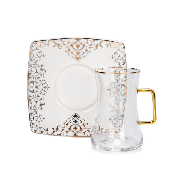 Arabic Tea and Coffec Set 28Pc Porcelain Gs image number 2