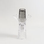 Homez Glass Diamond Oud Burner 16*16*30Cm, Grey image number 0