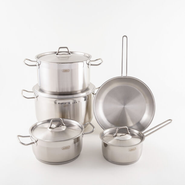 Alberto Stainless Steel Cookware Set 9 Pieces image number 3