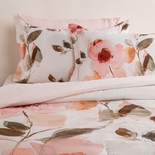 بوتيك بلانش طقم لحاف 6 قطع مايكروفايبر وردي فاتح كوين/فل 200*240 سم