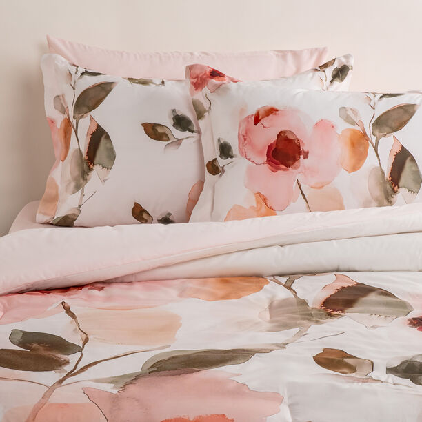 بوتيك بلانش طقم لحاف 6 قطع مايكروفايبر وردي فاتح كوين/فل 200*240 سم image number 0