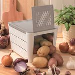 Snips potatoes keeper 25.5*17.5cm, white image number 1