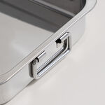 Alberto stainless steel roasting pan 32*23*5 cm image number 2