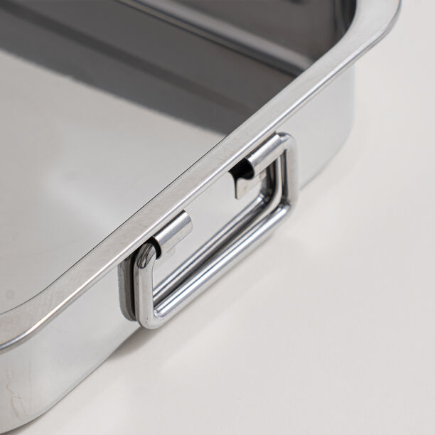 Alberto stainless steel roasting pan 32*23*5 cm image number 2