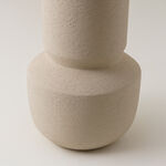 Homez Clay Stone Vase 12*12*27Cm, Offwhite image number 3
