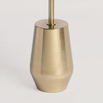 Homez steel side table, gold and white 40*40*50cm image number 3