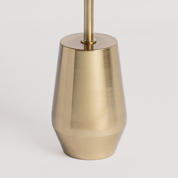 Homez steel side table, gold and white 40*40*50cm image number 3