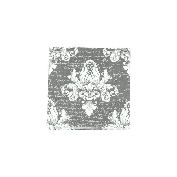 Ambiente Serving Paper Napkins  Barok Design Grey Color image number 1