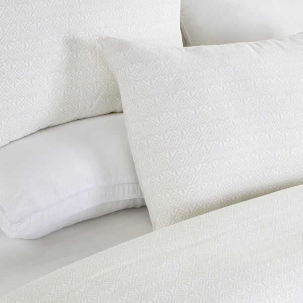 Boutique Blanche 3pcs cotton duvet cover 160*200cm 300 thread count white image number 1