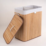 Cottage bamboo hamper 52*32*60 cm image number 4