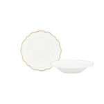 La Mesa gold bone porcelain dinner set 47 pcs image number 4