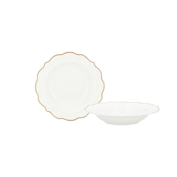 La Mesa gold bone porcelain dinner set 47 pcs image number 4