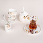 28Pcs Porcelain Tea And Coffee Set Gold Leaf image number 0