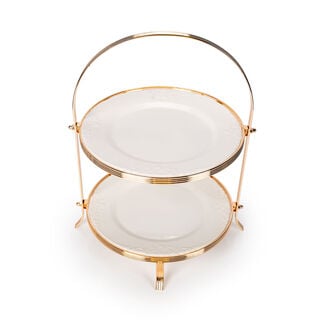 2 Tiers Round Serving Stand