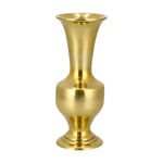 Aluminium Vase Shiny Brass Finish image number 1