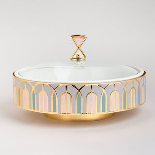 Blush Pink Round Warmer 29.8Cm H:6Cm 2L