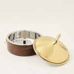 Food Warmer With Lid Hammered image number 1
