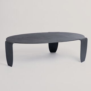 Homez Metal Coffee Table, Black 125*66*35 Cm