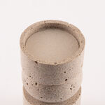 Huda Vase 9.4x9.4x17cm Dark Grey image number 2