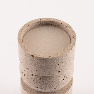 Huda Vase 9.4x9.4x17cm Dark Grey