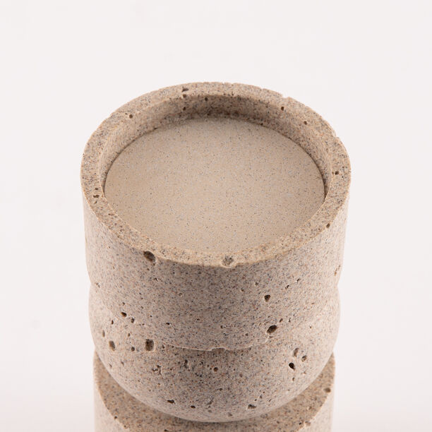 Huda Vase 9.4x9.4x17cm Dark Grey image number 2