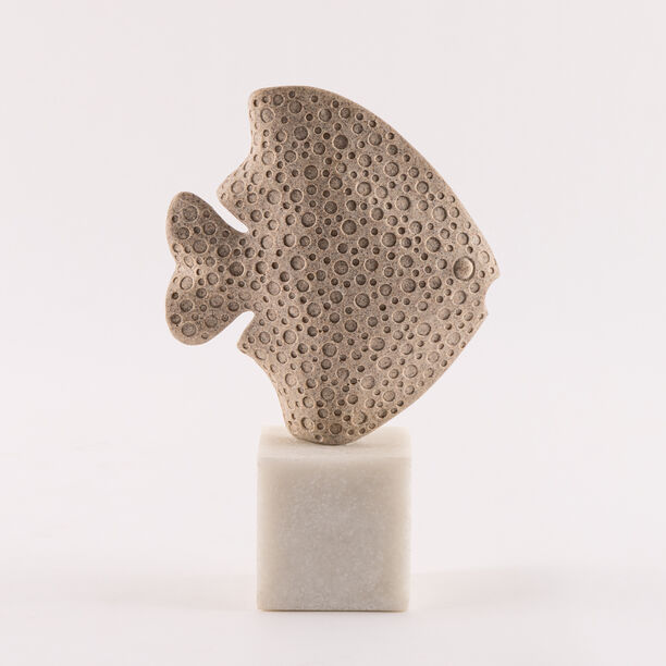 هومز قطعة ديكور ريزن شكل سمكة 16.2*7.5*25سم، بيج image number 1