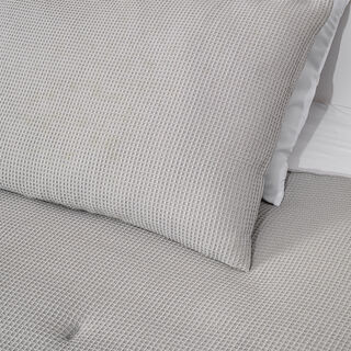 3 Piece Cotton Waffle King Size Comforter Set