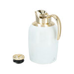 Sarab Steel Vacuum Flask 1.3 L White + Gold image number 2