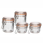 4Pcs Glass Jars Set image number 1
