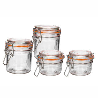 4Pcs Glass Jars Set