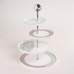 Misk Stainless Steel 4 Tier Serving Stand image number 0