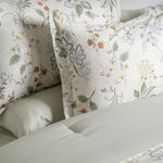 Cottage microfiber summer floral 6pc king comforter set, beige 220*240cm image number 2