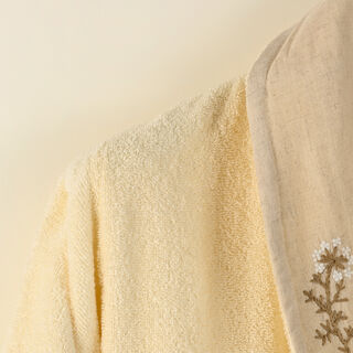Boutıque Blanche Xl Cotton Bathrobe 360Gsm In White