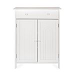 Wooden Cabinet Bathroom 2 Doors White image number 2