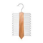 20 Racks Wooden Tie Hanger Natural 15X12X31.5 image number 0