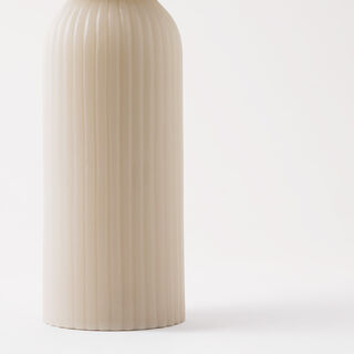 Homez embossed candle 5.5*17cm, grey