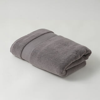 Boutique Blanche Microcotton Bath Towel, Dark Grey, 650 GSM 140*70Cm