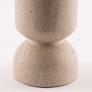 Homez resin huda vase 11.8*11.8*25.2cm, beige
