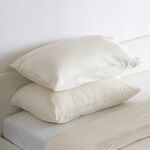 طقم غطاء لحاف قطن 3 قطع من بوتيك بلانش   260*200سم أوف وايت image number 3