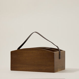 Alberto Acacia Cutlery Organizer L:24 * W:16 * H:12 Cm