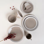 16 Pcs Dinner Set Compact Gif Light Brown image number 0