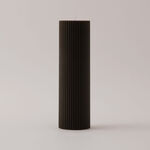 Homez soya wax simple candle, brown 7*7*20cm image number 0