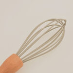 Pentola silicone egg whisk with beechwood handle 10" image number 1