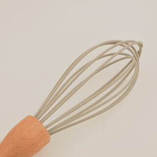 Pentola silicone egg whisk with beechwood handle 10"