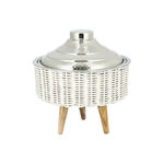 Small Bamboo Basket With Jar Nickel image number 0