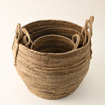 Designers made rattan banana Leaf planter L, 36*36*34cm image number 4